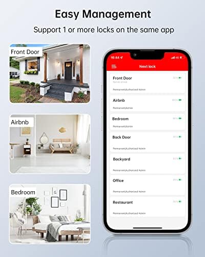 Hornbill Smart Lock with Handle - Keyless Entry for Home Security