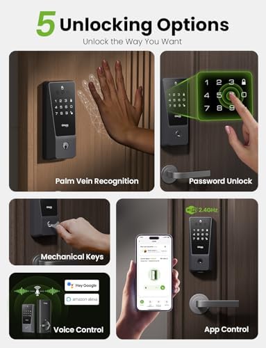 GHome Smart Door Lock with Palm Vein Recognition