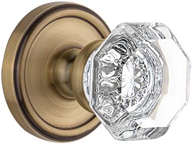 Grandeur Georgetown Rosette with Chambord Crystal Knob Privacy Door knob