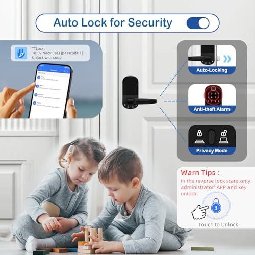 10-in-1 Keyless Entry Door Lock with Keypad Fingerprint