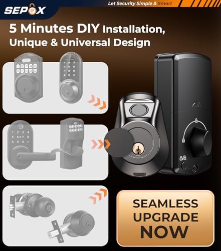 SEPOX 5-in-1 Door Lock Set for Smart Unlocking encoded