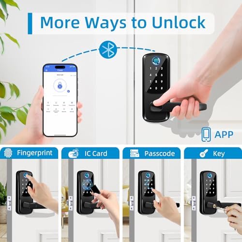 Multi-Door Smart Door Lock with Keypad Biometric Bluetooth