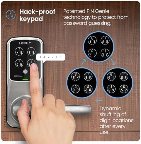 Lockly Secure Smart Door Lock Keyless Entry with AI