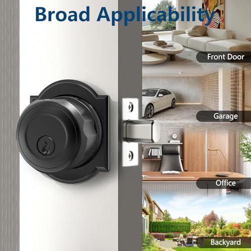 GeekTale Fingerprint Door Lock with 3-in-1 Unlocking Methods