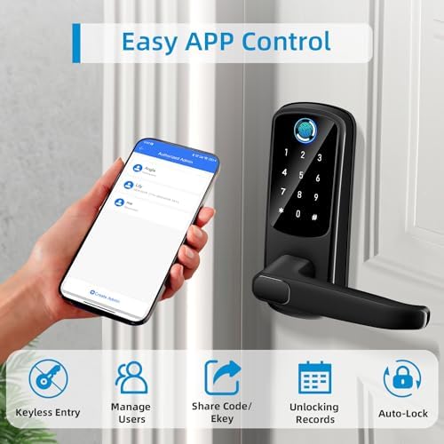 Multi-Door Smart Door Lock with Keypad Biometric Bluetooth