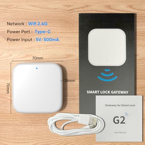 G2 Gateway WiFi Smart Lock Remote Control Deadbolt