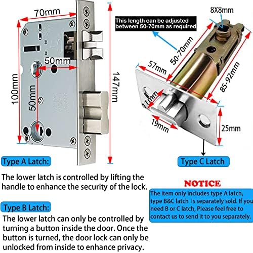 Fingerprint Door Lock Keyless Entry Smart Security 2-Year Warranty