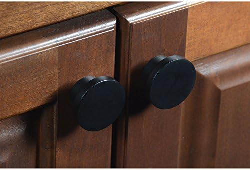 Durable Aluminum Knob Flat Black