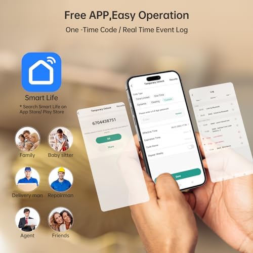 Front Door Smart Lock with Fingerprint Entry for Vacation Properties