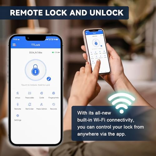 Sleek Secure Keyless Entry Door Lock for Home Business Use