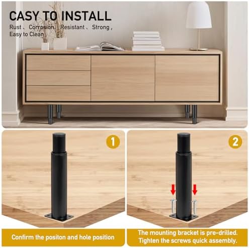 Adjustable Metal Legs for Furniture