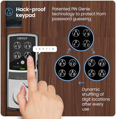Lockly Secure Plus Deadbolt with Matter Link Wi-Fi Hub