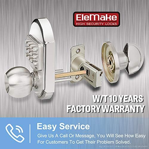 Compact Stainless Steel Keyless Door Lock Combination Deadbolt with Passcode Key Compatibility