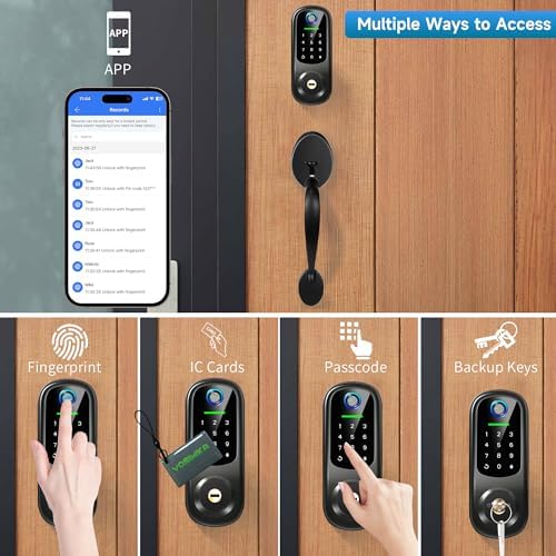 Yosimika Keyless Entry Door Lock with Fingerprint and Bluetooth 1