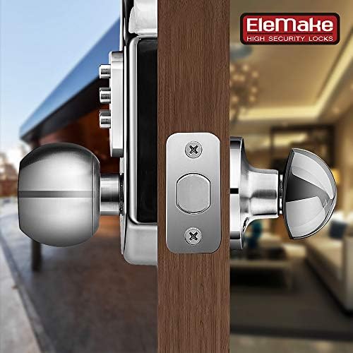 Compact Stainless Steel Keyless Door Lock Combination Deadbolt with Passcode Key Compatibility