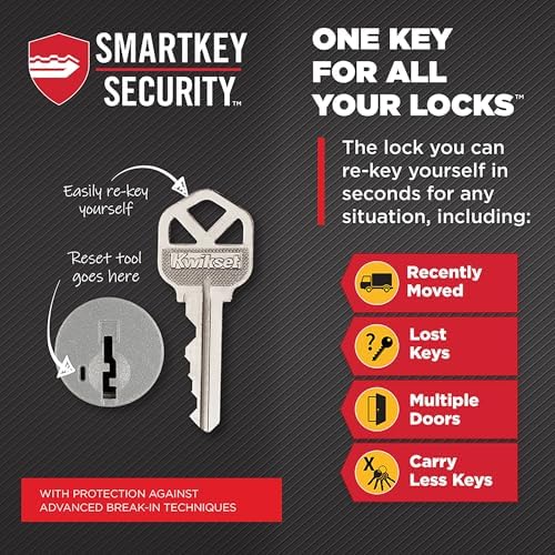 Kwikset SmartKey Deadbolt Polished Brass