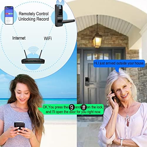 Fingerprint Door Lock Keyless Entry Smart Security 2-Year Warranty