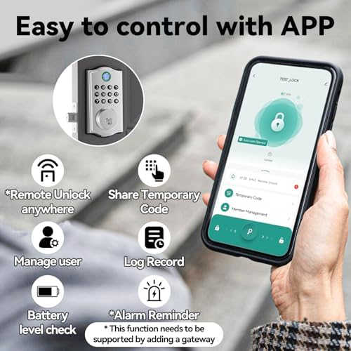 Smart Deadbolt Lock with Alexa Voice Control and Keyless Entry