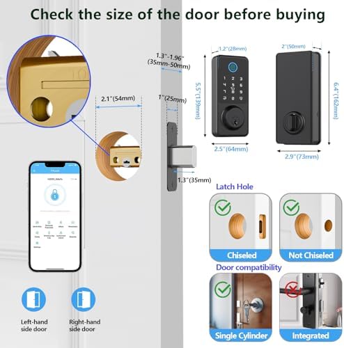 SecuslyKeyless Entry Door Lock Set