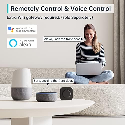 Smart Door Lock with Fingerprint Bluetooth 8-in-1 Function