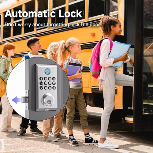 Smart Deadbolt Lock with Alexa Doorbell Multiple Entry Methods Security