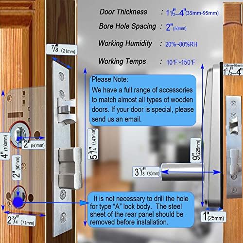 Fingerprint Door Lock Keyless Entry Smart Security 2-Year Warranty