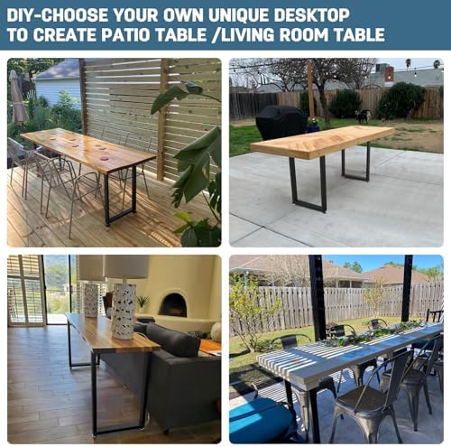 28 Inch Heavy Duty Metal Square Table Legs