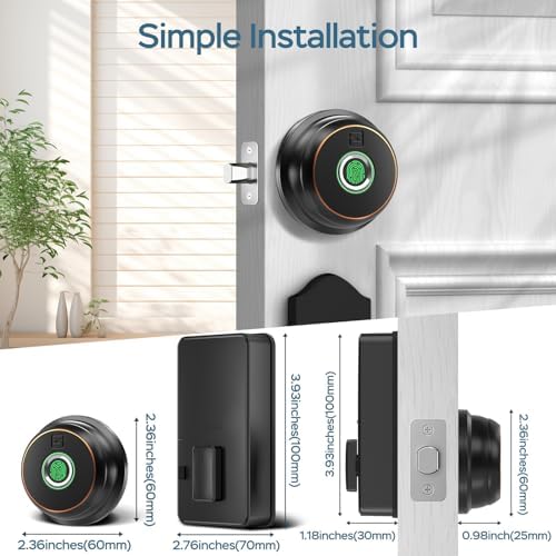 GeekTale Fingerprint Deadbolt with Keyless Entry Smart Lock