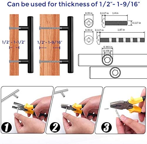 Stylish Matte Black 6-Inch Cabinet Pulls for Perfect Fit