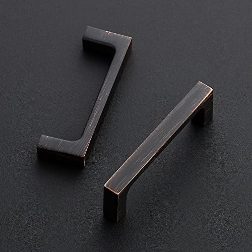 Ravinte Solid 3 Inch Kitchen Cabinet Square Pulls Oil-Rubbed Bronze Kitchen Handles