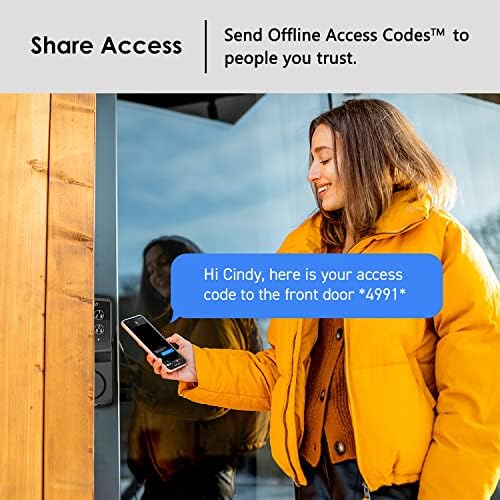 Lockly Secure Pro Smart Deadbolt Smart Lock Keyless Entry Door Includes Auto