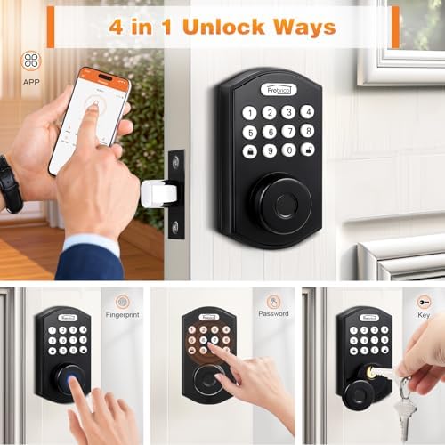 Probrico ProGuard Smart Door Lock - 4 Unlock Methods for Secure Access