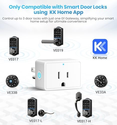 Veise Smart Lock with Handle Set and G1 Gateway