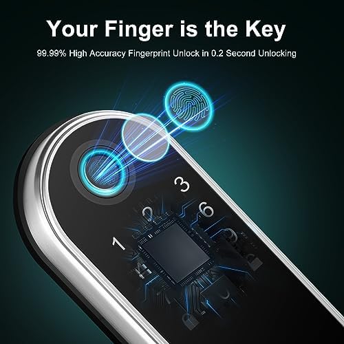 Intelligent Front Door Lock with 2 Lever Handles
