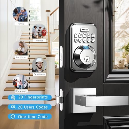 Zowill Fingerprint Door Lock Secure and Durable Front Door Lock System