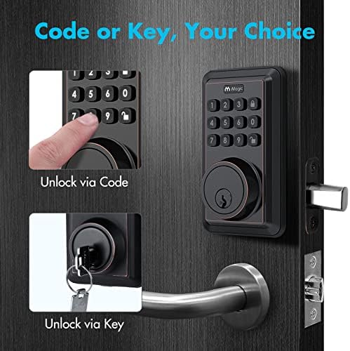 iMagic Keypad Deadbolt Easy Keyless Entry 50 User Codes