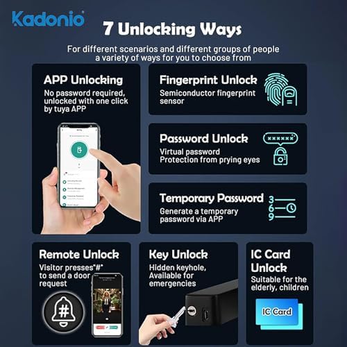 HIFAM Fingerprint Door Lock Waterproof
