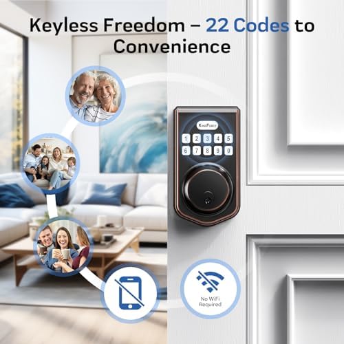 KingForce Keyless Entry Door Lock with Keypad