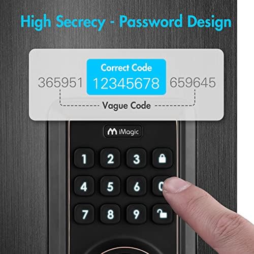 iMagic Keypad Deadbolt Easy Keyless Entry 50 User Codes