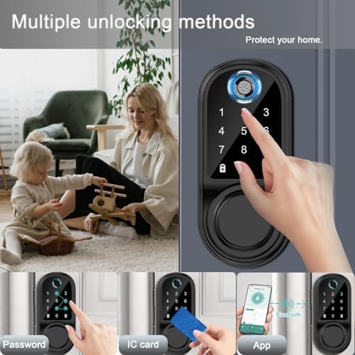The Ultimate Door Lock with Fingerprint Keypad Bluetooth - Enhance Security Convenience