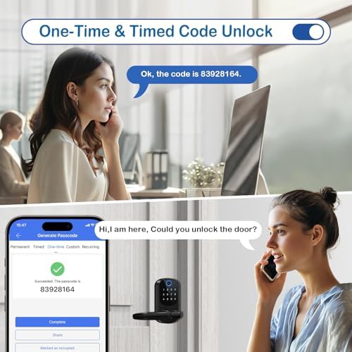 10-in-1 Keyless Entry Door Lock with Keypad Fingerprint