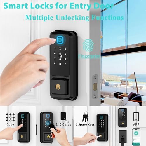 Smart Door Lock Set with Keyless Entry