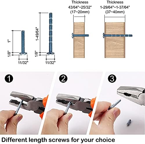 Sturdy 10-Piece Pulls for Cabinets with Brushed Nickel Finish