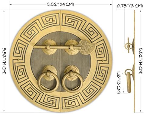Tibetan Brass Cabinet Face Plate Set - Perfect for Your Design Needs