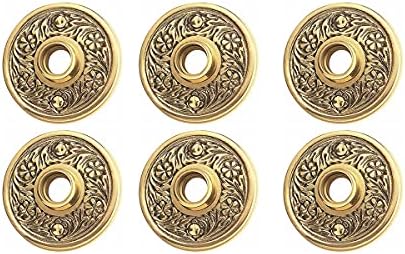 Pair of Victorian Rose Desktop Knobs antique brass Pack of 3