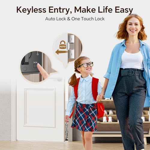 Smart Door Lock with Handle Set Oil Rubbed Bronze