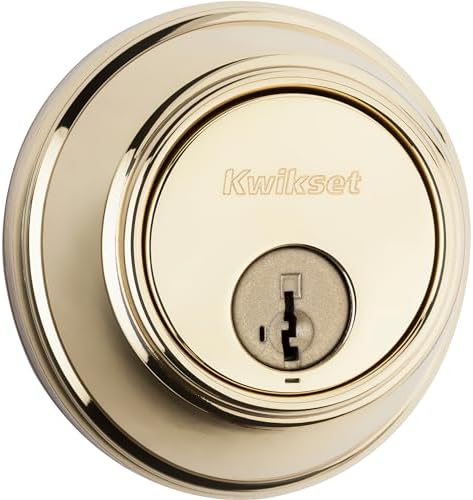 Kwikset SmartKey Deadbolt Polished Brass