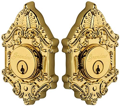 Grandeur Victorian Solid Brass Double Cylinder Deadbolt