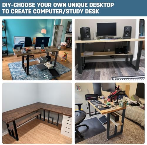 Sturdy 28-inch Steel Table Legs