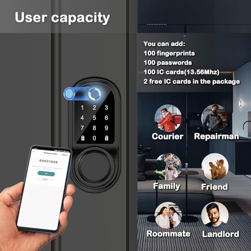 The Ultimate Door Lock with Fingerprint Keypad Bluetooth - Enhance Security Convenience